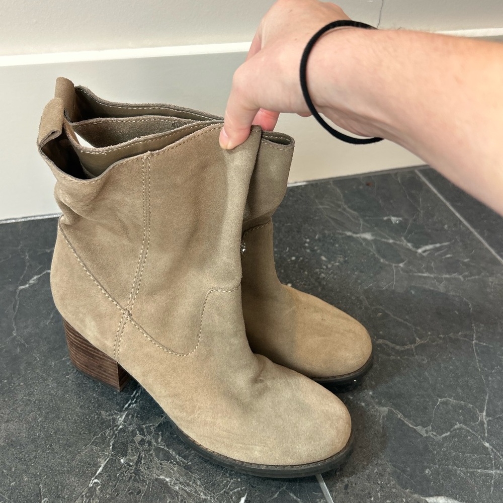 Tan Suede Ankle Boots